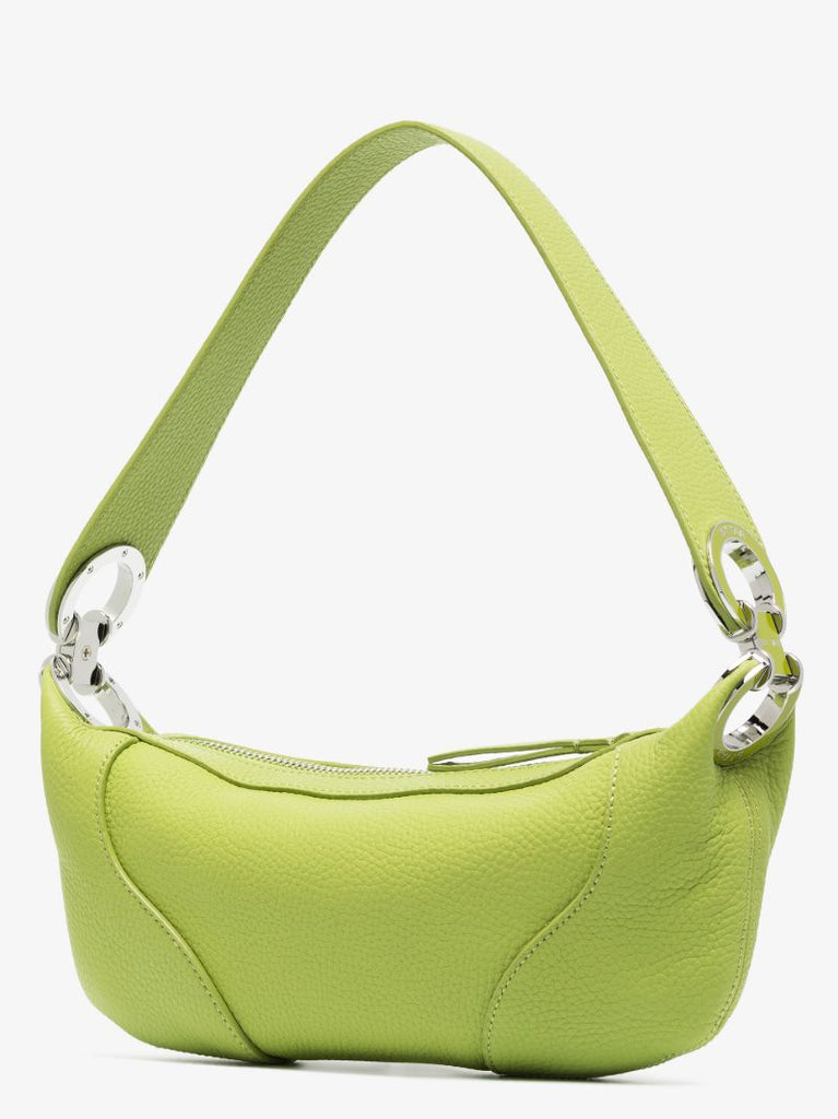 Green Amira Mini Leather Shoulder Bag
