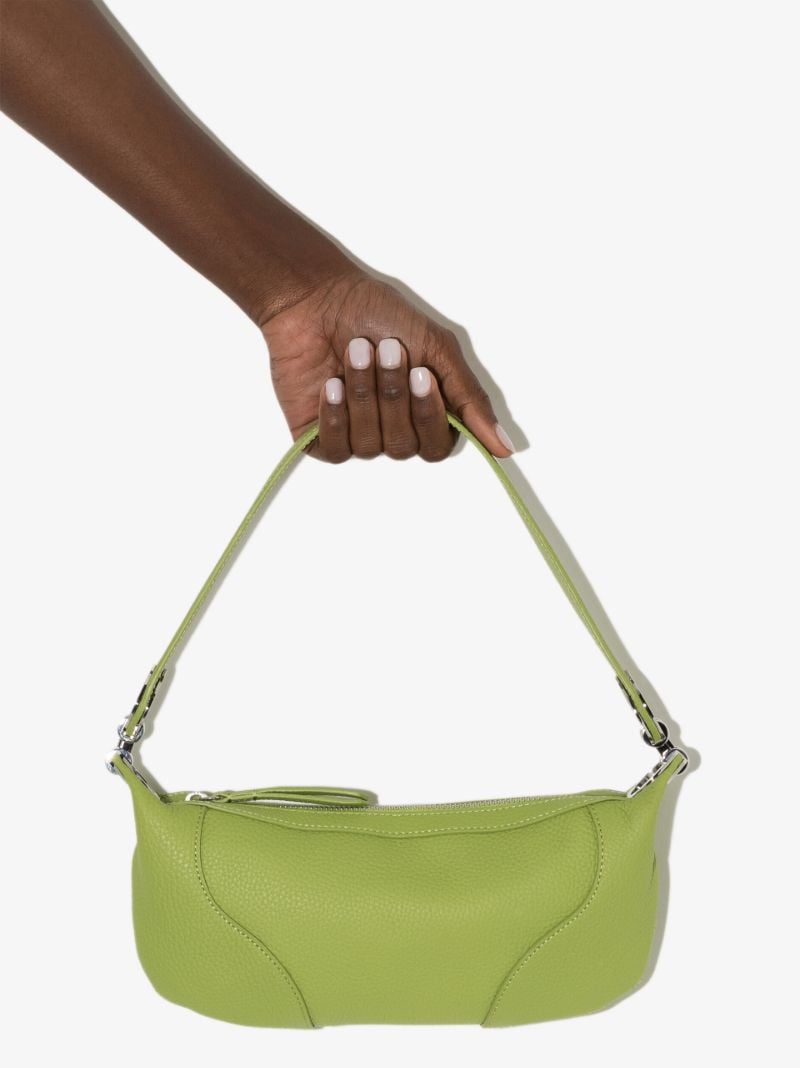 Green Amira Mini Leather Shoulder Bag