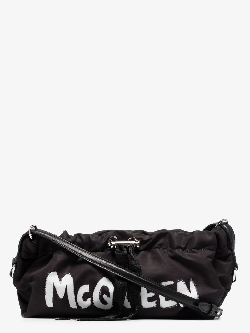 Black Bundle Graffiti Mini Cross Body Bag