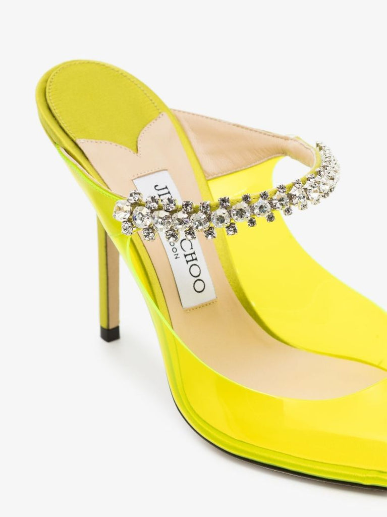Neon Yellow Bing 65 Crystal Mules