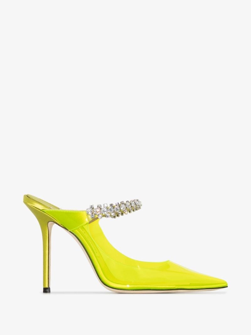 Neon Yellow Bing 65 Crystal Mules