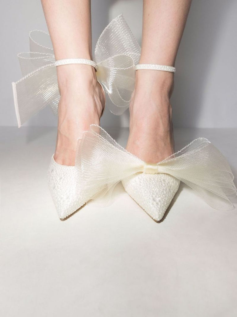 Neutral Averly 100 Embellished Leather Pumps