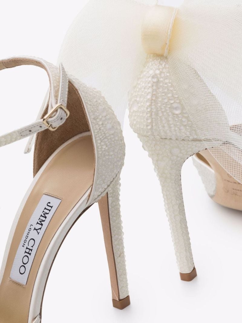 Neutral Averly 100 Embellished Leather Pumps