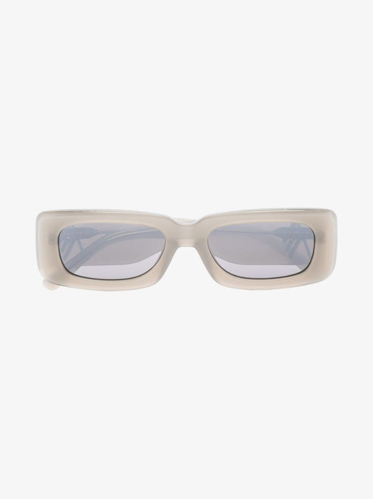 X the Attico Grey Mini Marfa Rectangular Sunglasses