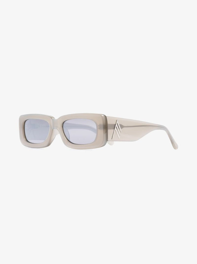 X the Attico Grey Mini Marfa Rectangular Sunglasses