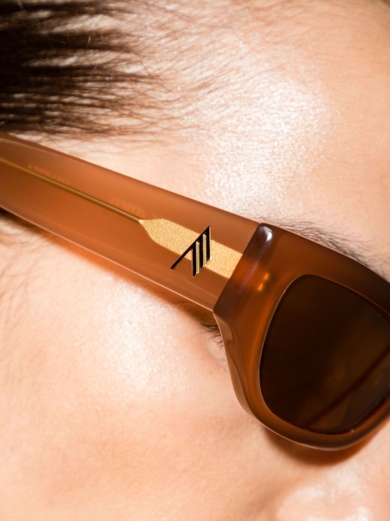 X the Attico Neutral Vanessa Cat Eye Sunglasses