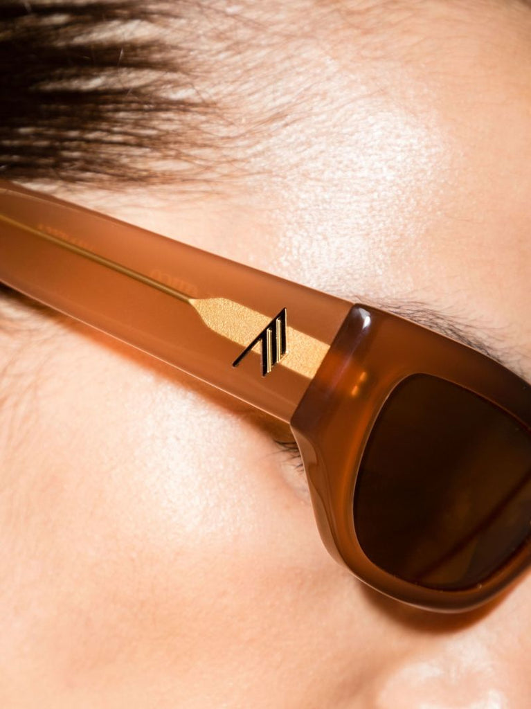 X the Attico Neutral Vanessa Cat Eye Sunglasses