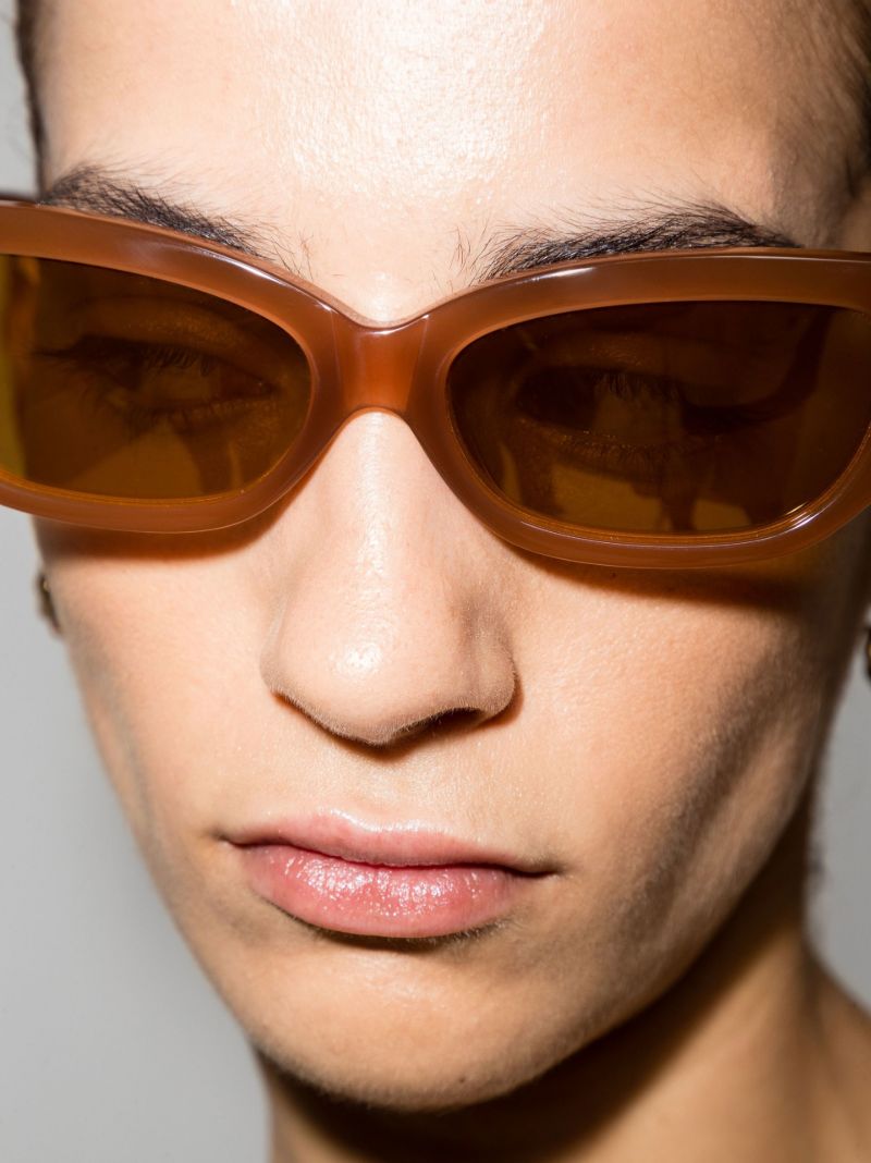 X the Attico Neutral Vanessa Cat Eye Sunglasses