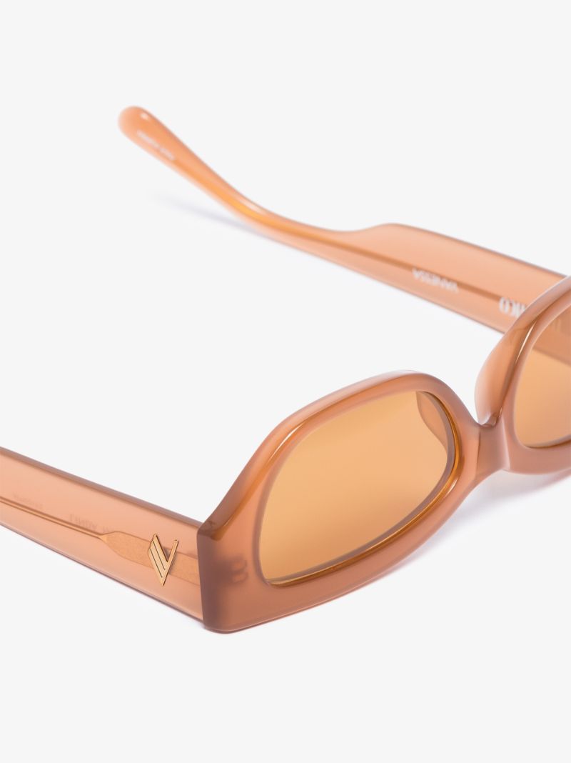 X the Attico Neutral Vanessa Cat Eye Sunglasses