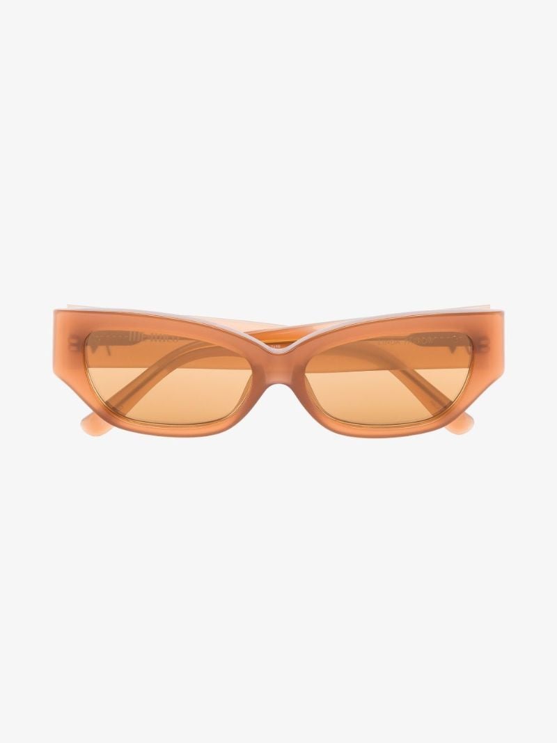 X the Attico Neutral Vanessa Cat Eye Sunglasses