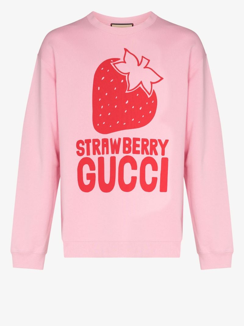 Strawberry Logo Cotton Sweatshirt