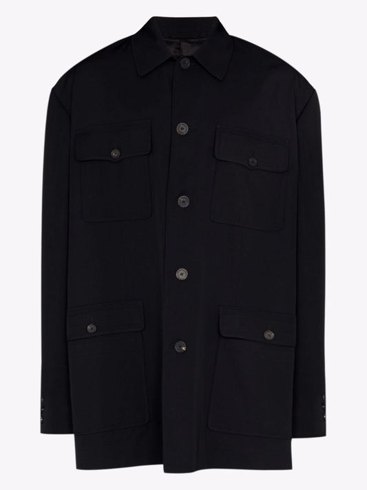 Flap Pocket Shirt Jacket