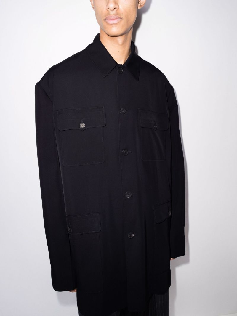 Flap Pocket Shirt Jacket