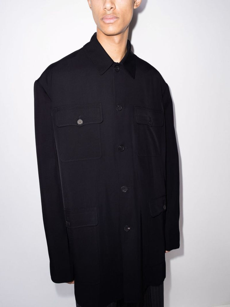 Flap Pocket Shirt Jacket