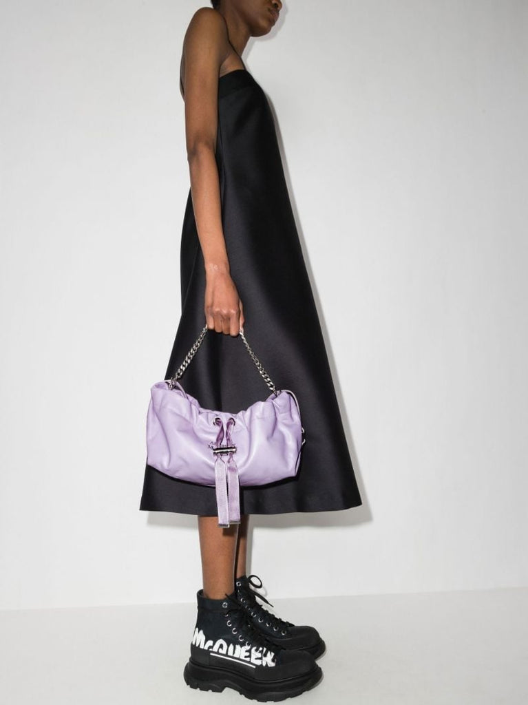 Purple Bundle Mini Leather Shoulder Bag