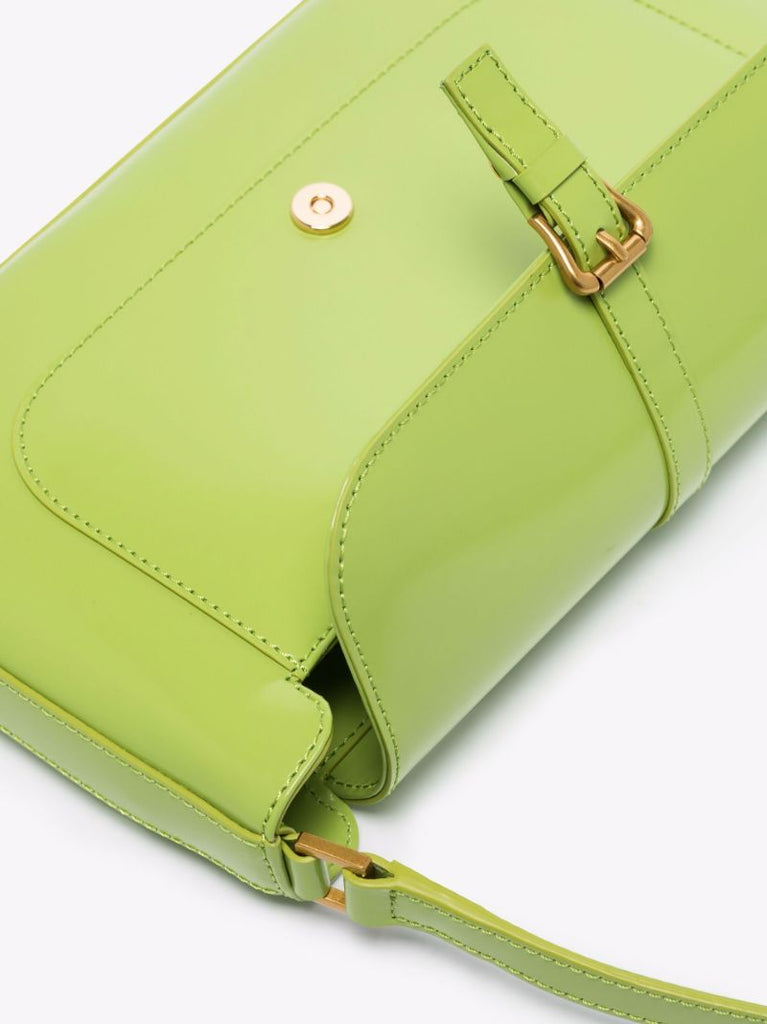 Green Miranda Leather Shoulder Bag