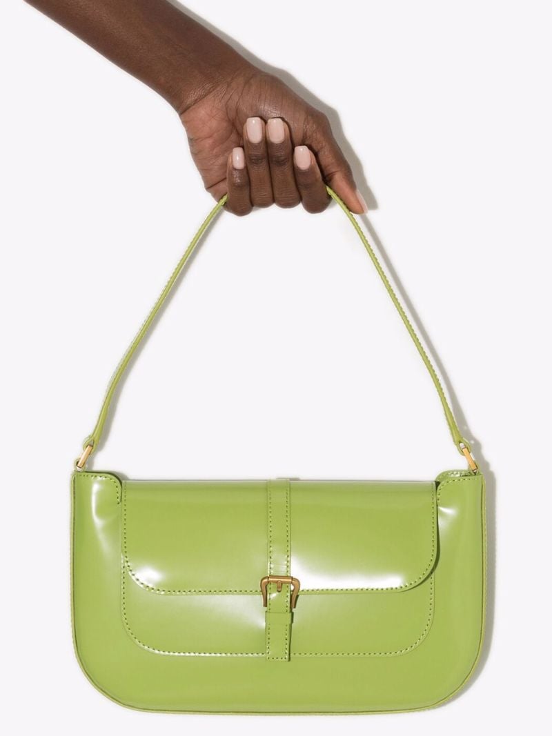 Green Miranda Leather Shoulder Bag