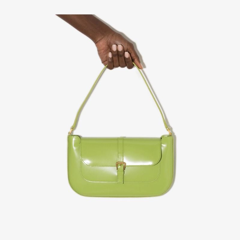 Green Miranda Leather Shoulder Bag