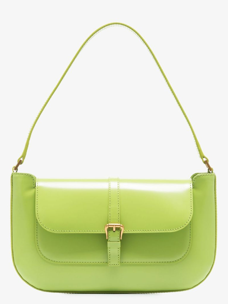 Green Miranda Leather Shoulder Bag