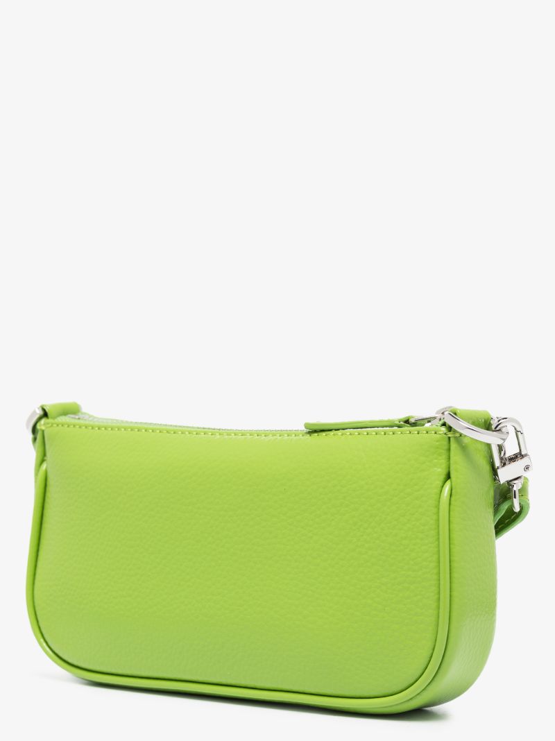 Green Rachel Patent Leather Shoulder Bag