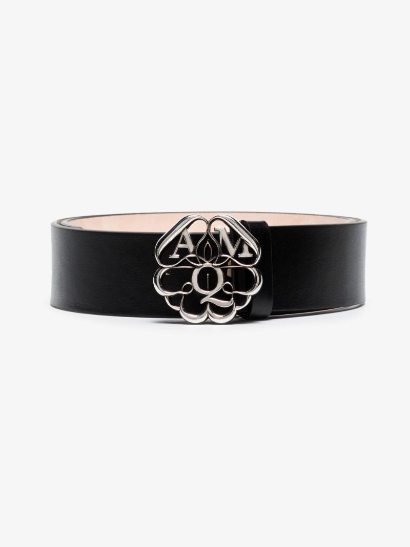 Black Leather Waist Belt