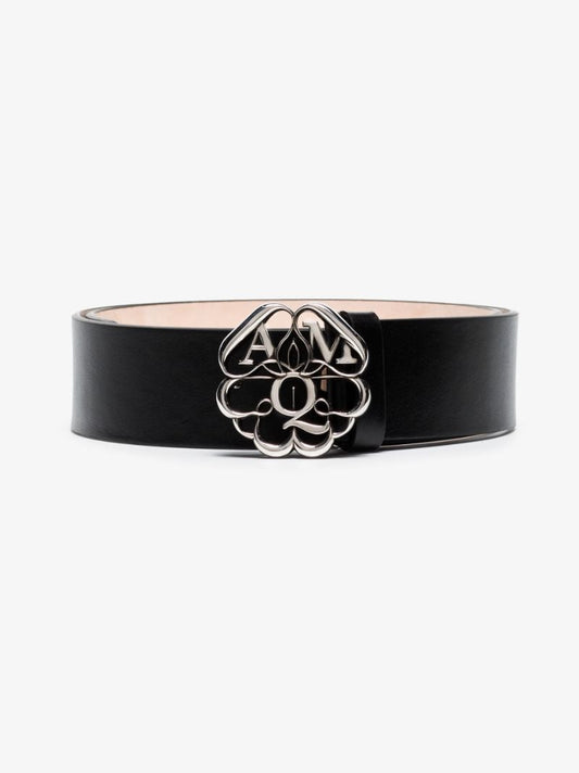 Black Leather Waist Belt