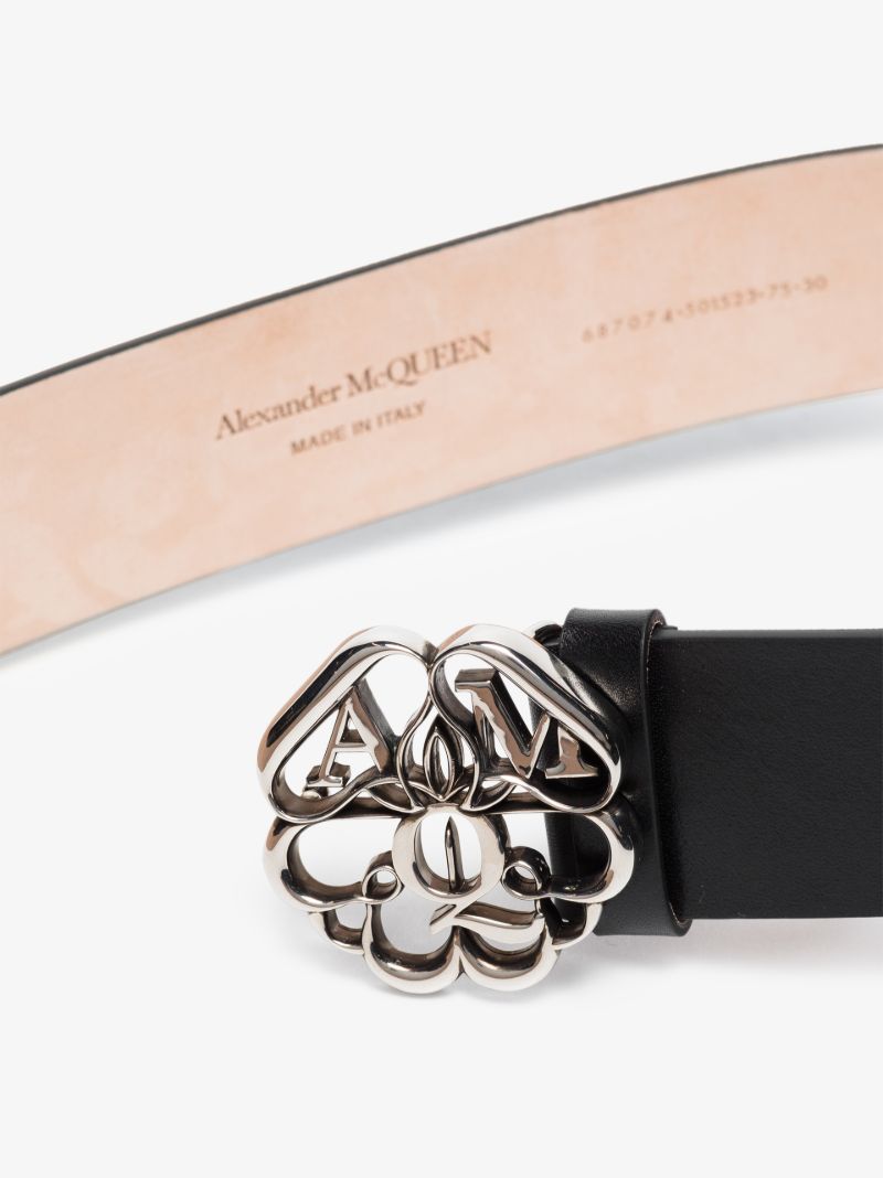 Black Leather Waist Belt