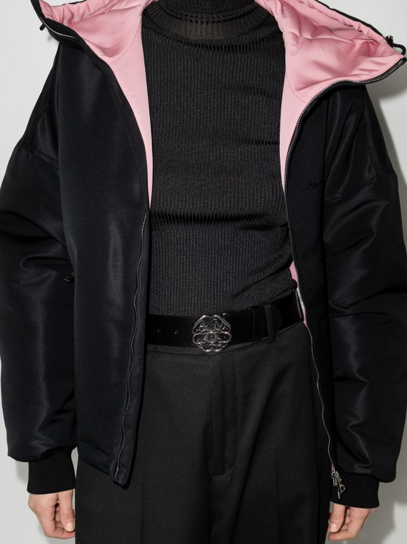 Black Leather Waist Belt