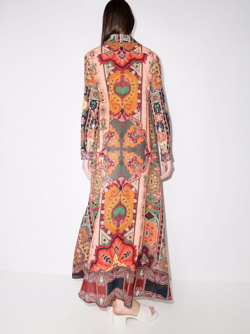 Lust Printed Maxi Shirt Dress