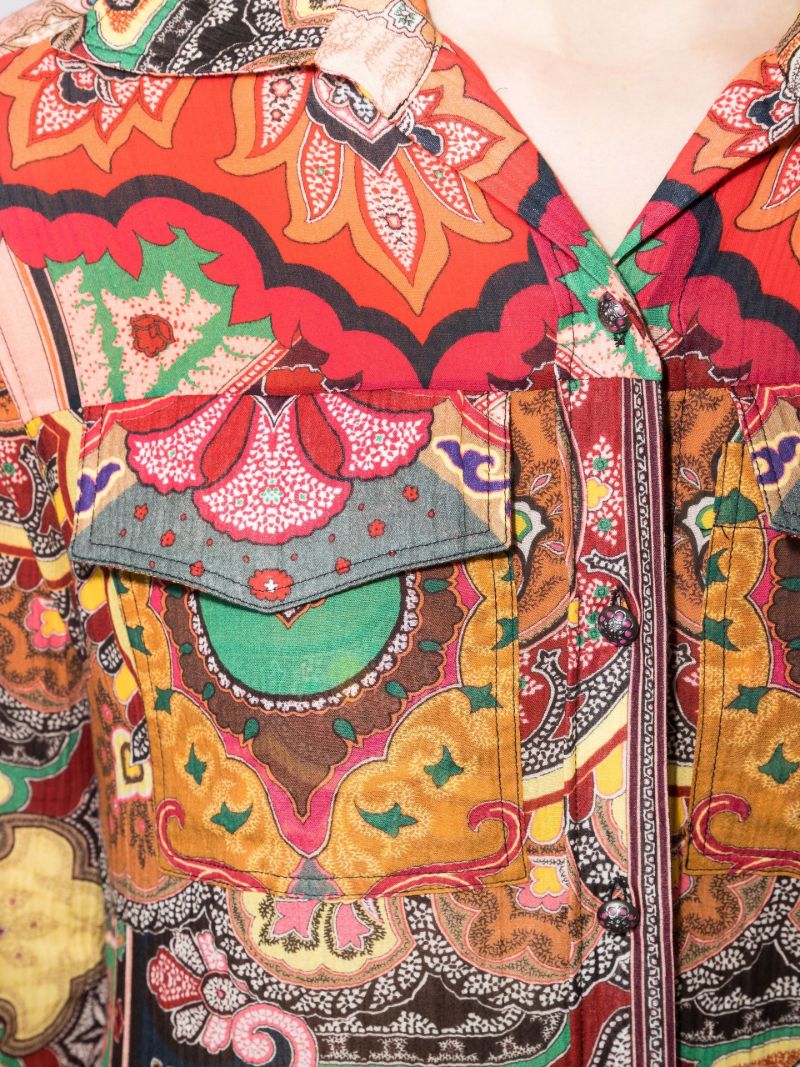 Lust Printed Maxi Shirt Dress