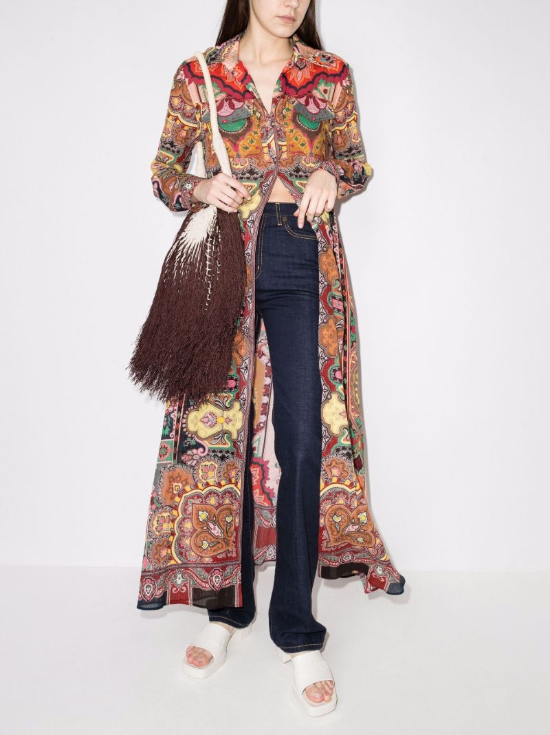 Lust Printed Maxi Shirt Dress