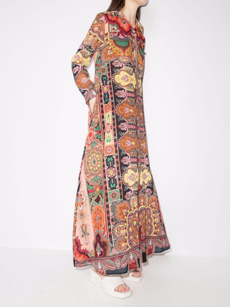 Lust Printed Maxi Shirt Dress