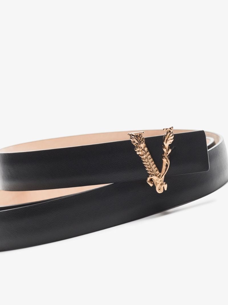 Black Virtus Leather Belt