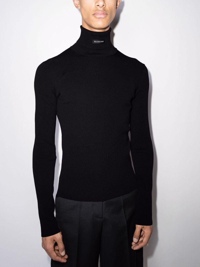 Roll Neck Logo Sweatshirt