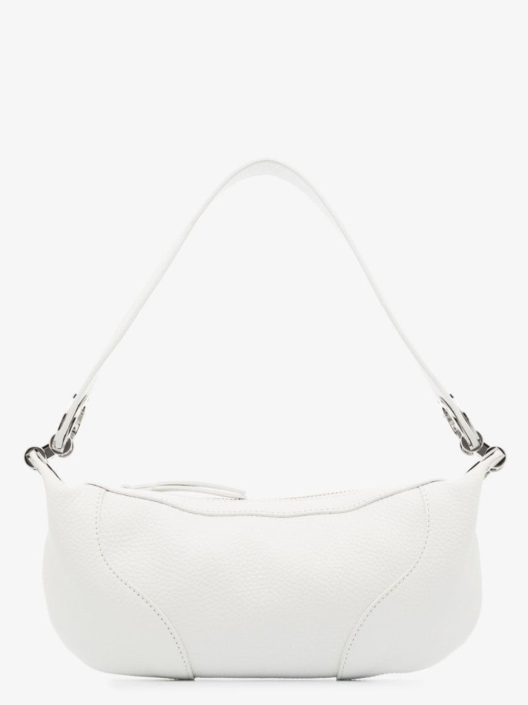 White Amira Mini Leather Shoulder Bag