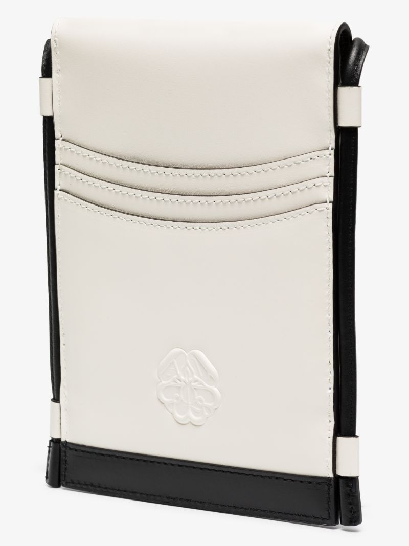 White the Curve Micro Leather Cross Body Bag