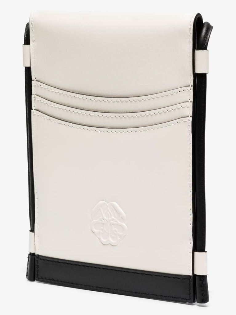 White the Curve Micro Leather Cross Body Bag