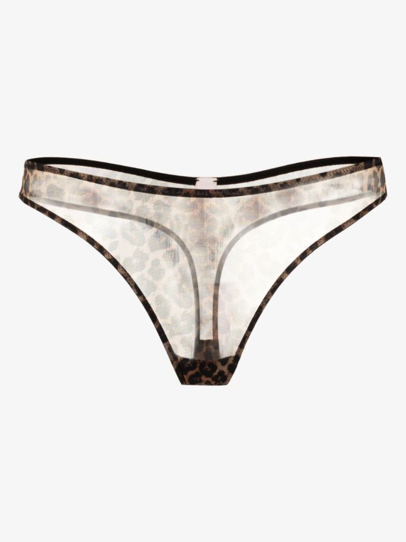 Lucky Leopard Print Thong