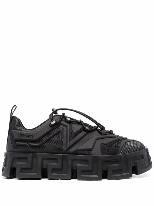 Black Greca Labyrinth Sneakers