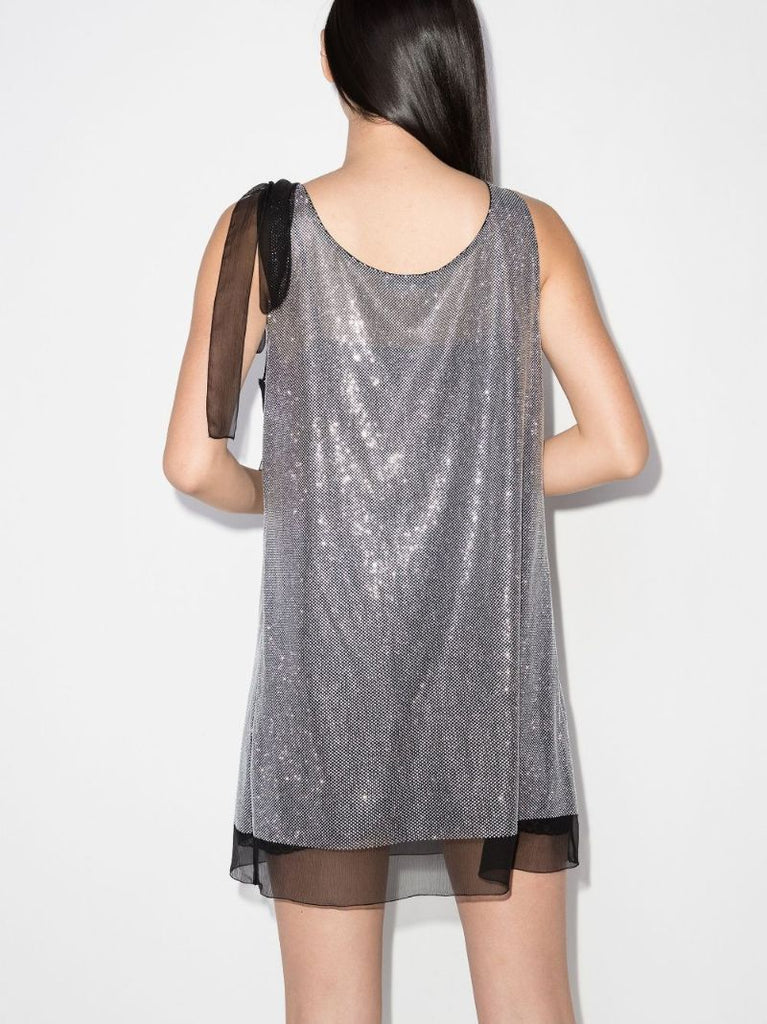 Sequin Silk Mini Dress
