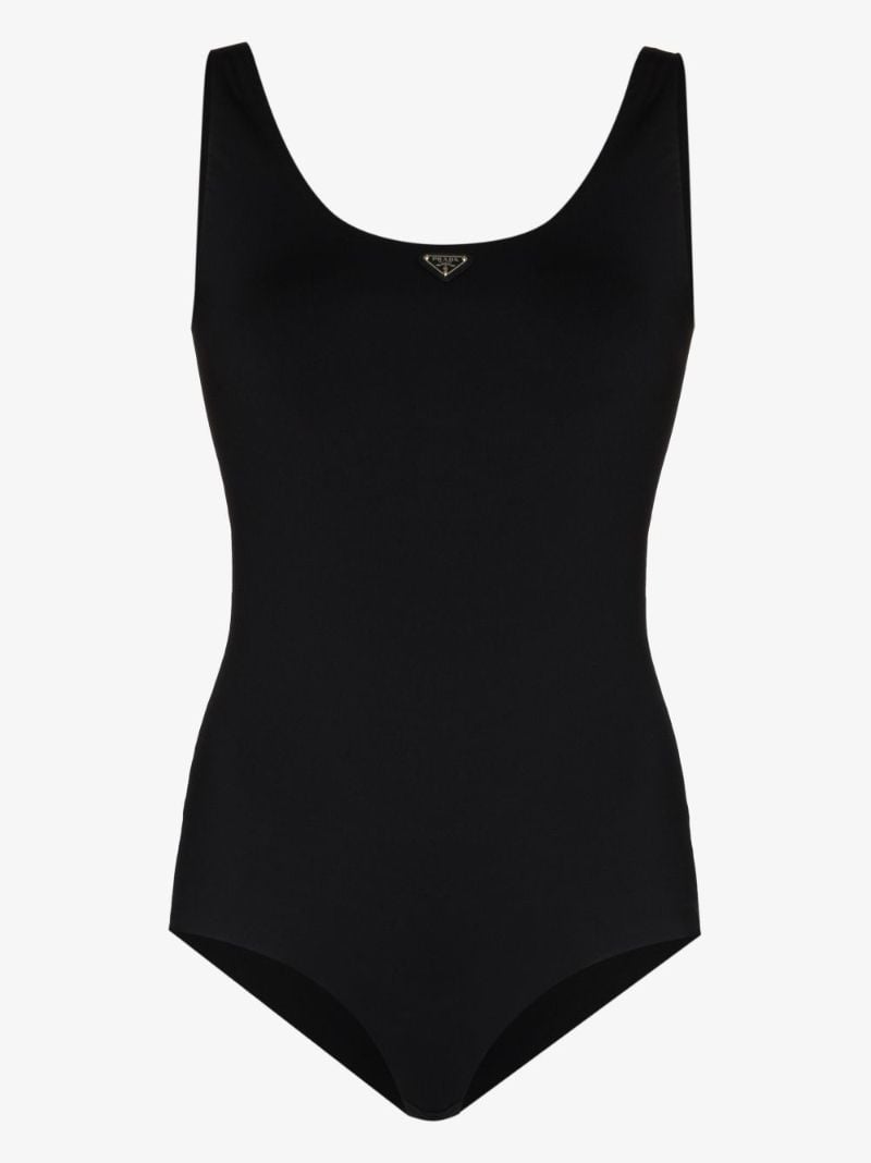 Scoop Neck Logo Bodysuit