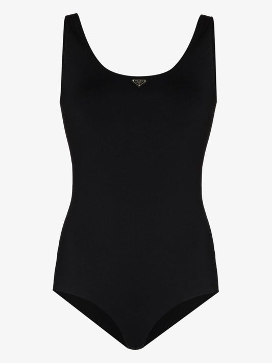 Scoop Neck Logo Bodysuit