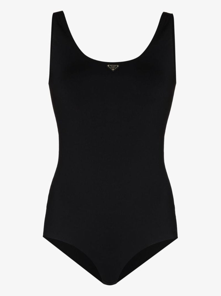 Scoop Neck Logo Bodysuit