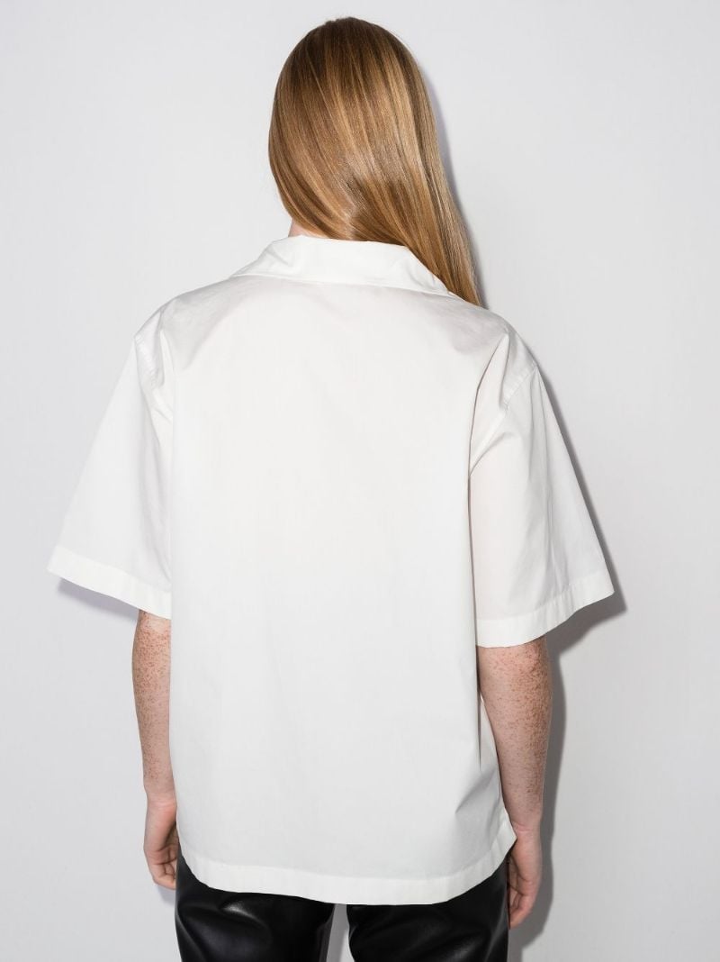 Floral Print Short Sleeve Cotton Shirt
