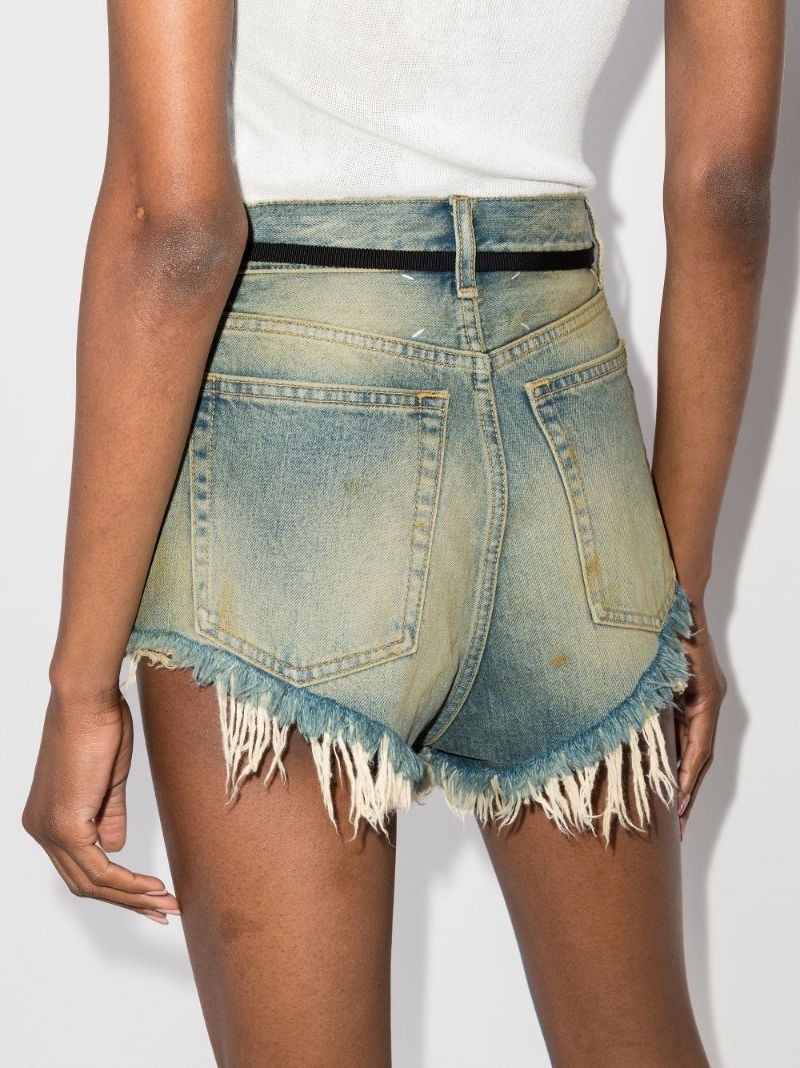 Distressed Denim Shorts