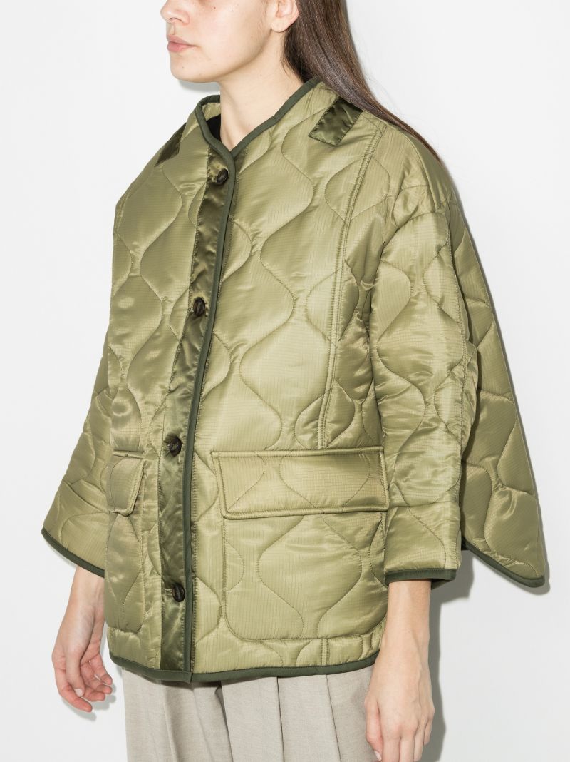 Green Teddy Quilted Jacket