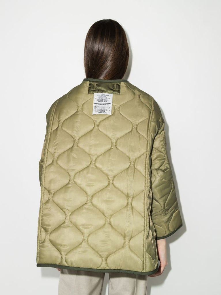 Green Teddy Quilted Jacket