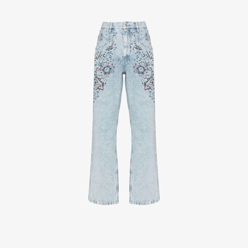 Nadegeil Sequinned Boyfriend Jeans