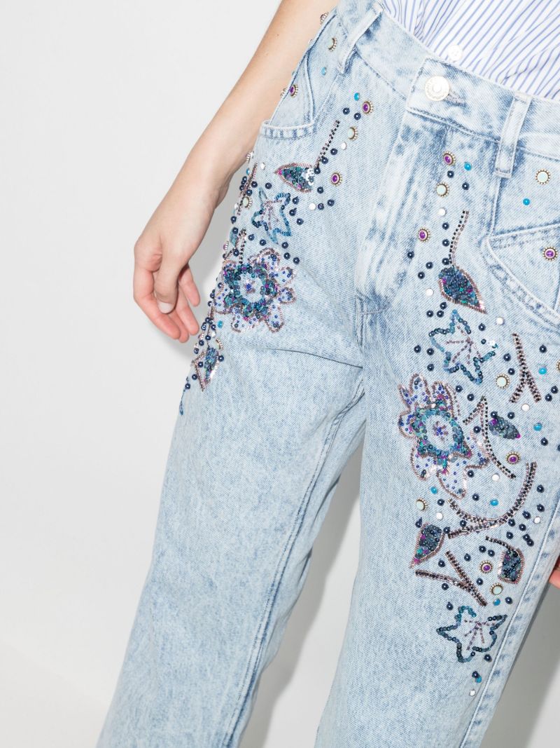 Nadegeil Sequinned Boyfriend Jeans