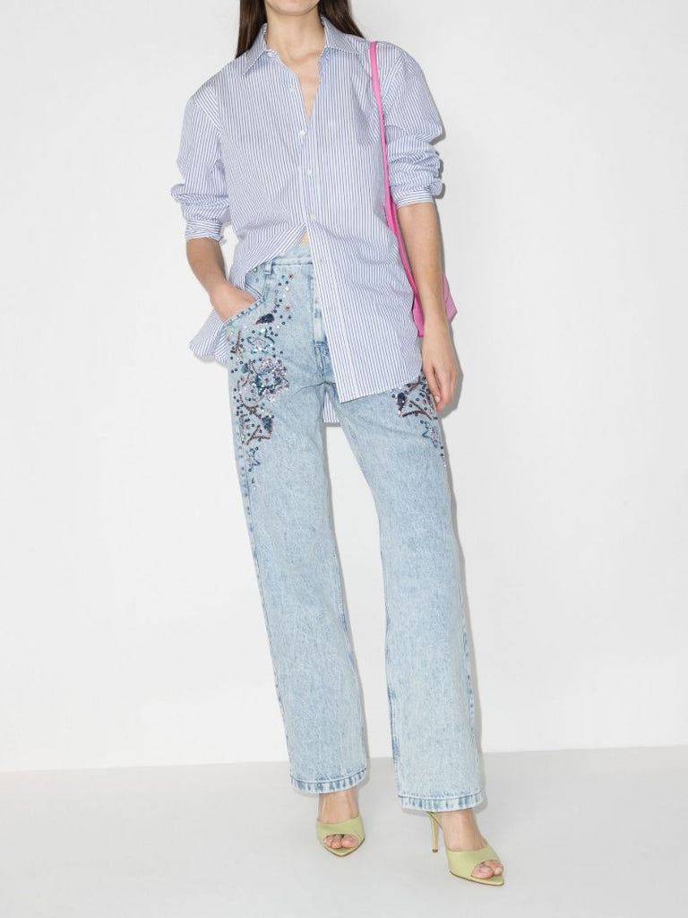 Nadegeil Sequinned Boyfriend Jeans